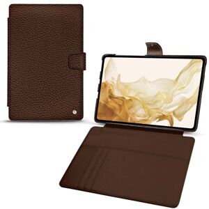 Noreve Housse cuir Samsung Galaxy Tab S8 Ambition Châtaigne