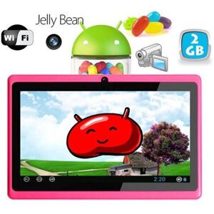 Tablette Tactile 7 Pouces Multi Touch Android 4.1 Google Play Wifi 3D Rose RAM  ROM  - YONIS - Neuf