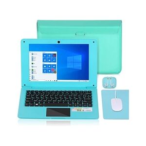 G-Anica Ordinateur Portable 10.1 Pouces Windows 10 Netbook Quad Core 2 Go de RAM + 32 Go de ROM Bleu - Publicité