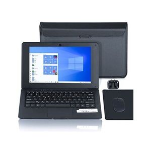 G-Anica Ordinateur Portable 10.1 Pouces Windows 10 Netbook Quad Core 2 Go de RAM + 32 Go de ROM Noir - Publicité