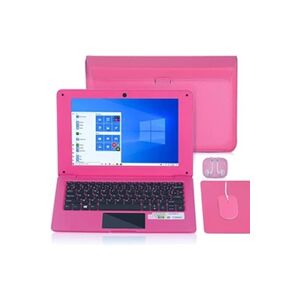 G-Anica Ordinateur Portable 10.1 Pouces Windows 10 Netbook Quad Core 2 Go de RAM + 32 Go de ROM Rose - Publicité