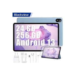 Blackview Tab 18 Tablette Tactile 11.97 pouces Android 13 2.4G+5G Wifi, RAM 24 Go ROM 256 Go/SD 1 To 8800mAh Tablette PC - Bleu - Publicité