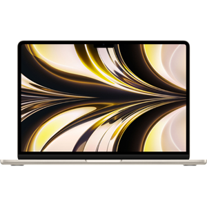 Apple MacBook Air 13'' 256Go SSD 8Go RAM Puce M2 CPU 8 coeurs GPU 8 coeurs Lumiere Stellaire mi 2022 - Publicité