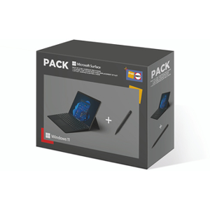 Microsoft Pack FNAC-DARTY Surface pro 9 13" Intel Core 5 1235U RAM 8 Go SSD 256 Go Intel Iris Xe + Clavier Cover Noir + Stylet - Publicité