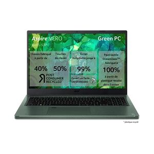 Acer Aspire Vero AV15-53P-557K 15.6" FHD Intel Core i5 1335U RAM 16 Go LPDDR5X 512 Go SSD INTEL EVO - Publicité