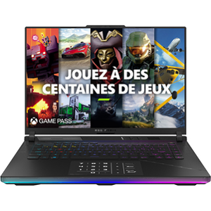 Asus ROG SCAR16-G634JY 16" WQXGA 165hz Intel Core i9 13980HX RAM 32 Go DDR5 2 To SSD GeForce RTX 4090 TGP 175w Noir - Publicité