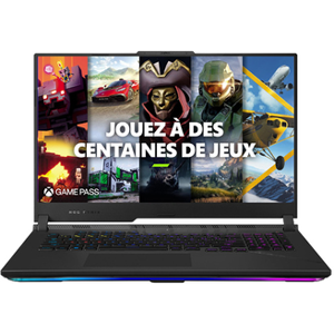 Asus ROG SCAR17-G733PYV 17.3" WQHD 240Hz AMD Ryzen 9 7945HX RAM 32 Go DDR5 1 To SSD GeForce RTX 4090 TGP 175 W Noir - Publicité