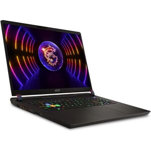 MSI Gaming Vector GP78HX 13VH-013FR Intel® Core? i7 i7-13700HX Ordinateur portable 43,2 cm (17 ) Quad HD+ 32 Go DDR5-SDRAM 1 To SSD NVIDIA GeForce RTX 4080 Wi-Fi 6E (802.11ax) Windows 11 Pro Gris - Neuf