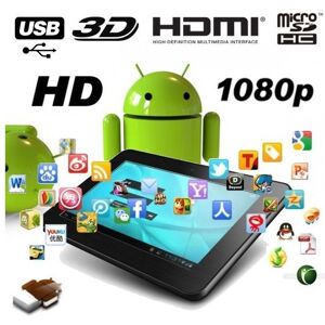 Tablette Tactile 7 Pouces Full HD 1080P 3D Écran Capacitif Android 40Go Avi Jpeg YONIS