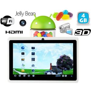 Tablette Tactile 7' Android 6.0 HD Double Caméra 16 Go Blanc YONIS