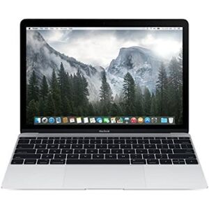 Apple 2016  MacBook with Core M3 1.10GH (12-inch, 8GB RAM, 256GB SSD Storage) (AZERTY French) Silver (Reconditionné), (MLHA2FN/A) - Publicité