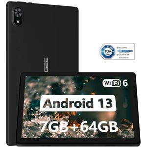 DOOGEE U9 Tablette 10.1 Pouces Android 13, Tablette Tactile 7Go RAM + 64Go ROM 5060 mAh WiFi 6 1280×800, Widevine L1/Bluetooth 5.0/OTG/Type C/G-Sensor, Noir - Publicité