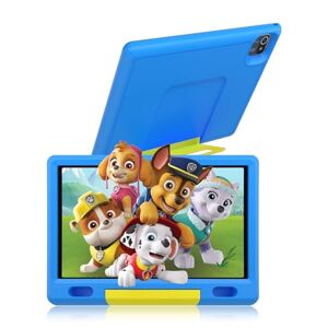 Wqplo Tablette pour Enfants 10 Pouces Android 13 64 Go 5000mAh Bluetooth IPS HD 1280 * 800 Affichage Google Services Contrôle Parental (Bleu) - Publicité