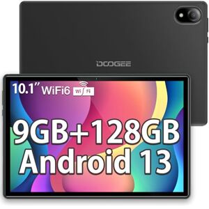 DOOGEE U10 Tablette 10,1 Pouces Android 13, Tablette Tactile 4 Go RAM+128 Go ROM (TF 1To), Caméra 8+5MP, Écran IPS HD, Batterie 5060mAh, Bluetooth 5.0, Quad-Core, 2 Haut-Parleurs Stéréo, Gris - Publicité