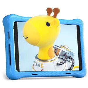 Wqplo Tablette Enfants Android 12 de 8 Pouces Quad-Core 2 Go RAM 32 Go ROM Écran HD 1280x800 IPS 4000 mAh Double caméra WLAN Bluetooth Tablette pour Enfants avec Housse de Protection (Bleu) - Publicité