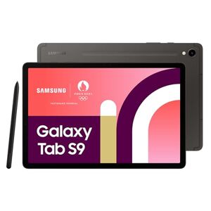 Samsung Galaxy Tab S9 Tablette avec Galaxy AI, Android, 11" 128Go de Stockage, Lecteur MicroSD, Wifi, S Pen Inclus, Anthracite, Exclusivité Amazon Version FR - Publicité