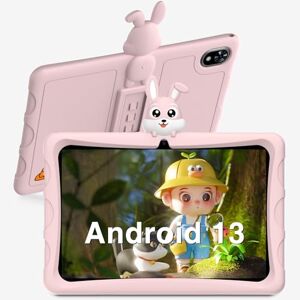 DOOGEE U9KID Tablette Enfants 10,1 Pouces 7Go RAM + 64Go ROM(TF 1 to), Tablette Enfants Android 13 Contrôle Parental/ 5060 mAh/Quad Core/WiFi 6/BT5.0, Rose - Publicité