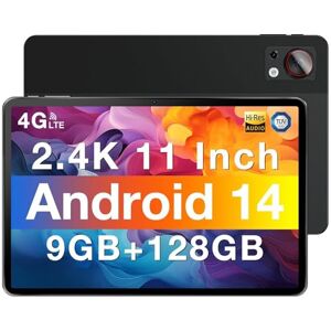 DOOGEE T30SE Tablette Android 14, 2.4K 11 Pouces Tablette Tactile, 8580mAh 128GB ROM(TF 1TB) Octa Core Tablette 4G Pas Cher, 13MP+5MP   Double 4G LTE   OTG   GPS   BT5.0   TÜV   Face ID, Noir - Publicité