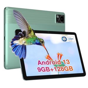 DOOGEE T10E Tablette 10 Pouces Android 13, 9 Go (4 + 5 Go) de RAM + 128 Go/ 1 to, 6580 mAh,1280 * 800 HD+ Tablette, Widevine L1/Double SIM 4G LTE/Certifiées TÜV/8MP + 5MP/OTG/WiFi/GPS-Vert - Publicité