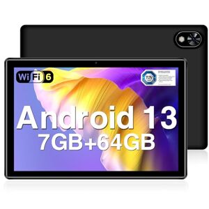 DOOGEE U9 Tablette 2024, WiFi 6 Tablette Android 13, 7GB RAM + 64GB ROM(TF 1TB), 10,1 Pouces Tablette Enfants 1280 x 800 IPS Écran, 5060mAh/Widevine L1/TÜV SÜD/OTG/Certifié GMS/BT5.0/5MP+2MP Noir - Publicité