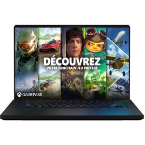 Asus ROG ZEPHYRUS-M16-GU603ZM-065W PC Portable Gamer 16'' WUXGA 165 Hz & 3ms (Intel Core i7-12700H, RTX 3060 6Go TGP 120W, 16G RAM DDR5, 512 Go SSD, Windows 11) Clavier AZERTY RGB 1 Zone - Publicité