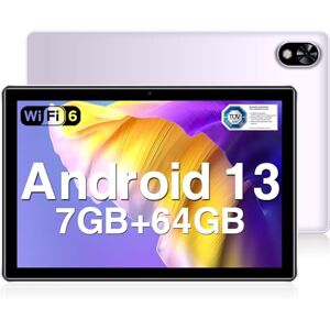 DOOGEE U9 Tablette 2024, WiFi 6 Tablette Android 13, 7GB RAM + 64GB ROM(TF 1TB), 10,1 Pouces Tablette Enfants 1280 x 800 IPS Écran, 5060mAh/Widevine L1/TÜV SÜD/OTG/Certifié GMS/BT5.0/5MP+2MP Violet - Publicité