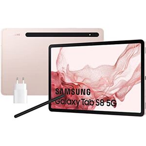 Samsung Galaxy Tab S8 avec Chargeur Tablette 11" (8 Go RAM, 256 Go de Stockage, 5G, Android 12) Rose Version espagnole - Publicité