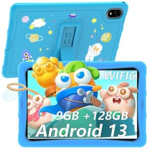 DOOGEE U10 Kid Tablette Enfants Android 13, Tablette 10.1 Pouces IPS HD, Tablettes Tactiles Quad Core 9 Go +128 Go(TF 1 to), Tablet Widevine L1 TUV SÜD WiFi6, Matériau en Silicone Alimentaire - Publicité