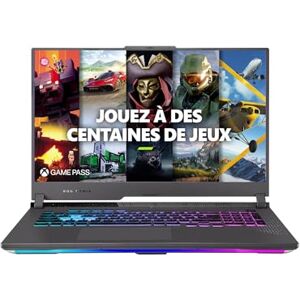 Asus ROG Strix G17 G713PI-HX120W 17.3 Pouces FHD 144Hz PC Portable (AMD Ryzen™ 9 7940HX Mobile Processeur, RTX 4070 TGP 140W, 32GB DDR5 RAM, 1TO PCIe 4.0 NVMe SSD, Windows 11 Home) – Clavier AZERTY. Publicité