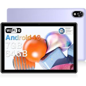 DOOGEE U9 Tablette Android 13, Tablette Tactile 10.1 Pouces avec WiFi 6, 7GB RAM+64GB ROM(TF 1 TB), Batterie de 5060mAh, 1280x800, Caméra 5MP+2MP/BT5.0/Widevine L1/Quad-Core, Violet - Publicité