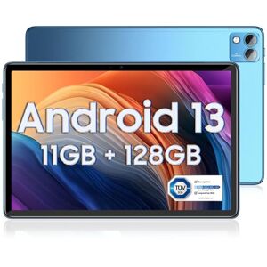 DOOGEE T10S Tablette Android 13, 11GB + 128GB (TF 1TB) 10.1 Pouces, 6600mAh Tablette Tactile, 8.4mm Ultra-Thin Unisoc T606,8MP+5MP Widevine L1 Tablette, Dual 4G LTE /5G WiFi-Bleu - Publicité