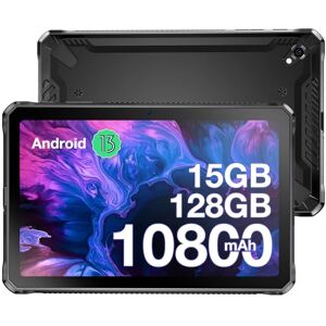 DOOGEE R10 Tablette Robuste, Android 13 Tablette PC 10,4 Pouces 2K, 10800 mAh/15 Go + 128 Go (TF 2 to)/Helio G99 Octa-Core/2000 x 1200 FHD/20 MP + 16 MP/Double 4G LTE/5G WiFi/OTG/BT5.2/Face ID - Publicité