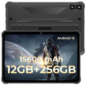 HOTWAV R7 Tablette Incassable, 10,1 Pouces HD+ Tablette Tactile, 12Go + 256Go/(2To TF) 15600mAh Tablette Android 13, 16 MP Caméra, Octa Core Dual SIM 4G, Widevine L1/IP68/OTG/WIFI5/Face ID/GPS Grey - Publicité
