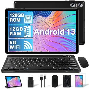 YESTEL Tablette Tactile Android 13 10 Go RAM 64 Go ROM (1 to Extensible), Tablette  10 Pouces avec WiFi, 8000mAh, 13MP+5MP, Bluetooth 5.0, 8 Core 2.0 GHz, GPS,  avec Clavier et Souris