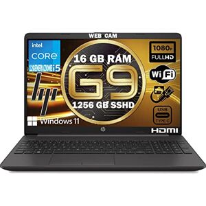 HP 250 G9 Nouveau modèle 2023 Ordinateur Portable Intel Core i5 1235U 12 Th jusqu'à 4,40 GHz, RAM 16 Go Ddr4, SSD Nvme 1256 Go, écran 15,6" Full HD, PC Portable Windows 11 Pro Tastiera Italia - Publicité