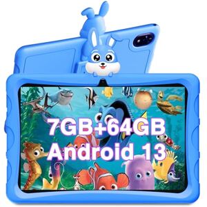 DOOGEE U9 Kid Tablette Enfants 10,1 Pouces Tablette Android 13, 7 Go + 64 Go (TF 1 to), Tablette éducative, Contrôle Parental, Quad Core, 5060 mAh, WiFi 6, BT5.0, Tablette avec étui EVA - Publicité