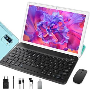 AOCWEI YESTEL T13 Tablette 10 Pouces Android 11 Tablette Enfants, 4Go + 64Go Extensible jusqu'à 256 Go,Caméras 8MP+5MP, 1920 * 1200 FHD, Face ID, Bluetooth, Wi-FI, 8000mAh, Vert - Publicité