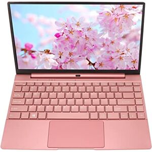 Bewinner Ordinateur Portable 11 14 Pouces, écran LCD FHD 1920 X 1080, N5095CPU Quad Core, LPDDR4 12 Go de RAM, WiFi Double Bande, Ordinateur Portable Rose avec Clavier Rétroéclairé - Publicité