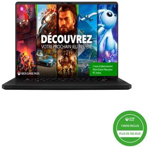 PC Portable Gaming Asus ROG ZEPHYRUS-M16-GU603ZW-084W 16" Intel Core i9 16 Go RAM 1 To SSD Nvidia RTX 3070ti Noir + 1 mois d'abonnement Xbox Game Pass Noir - Publicité