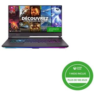 PC Portable Gaming Asus STRIX-G15-G513QM-HN064T 15,6" AMD Ryzen 7 16 Go RAM 512 Go SSD Gris éclipse + 1 mois d'abonnement Xbox Game Pass Gris éclipse - Publicité