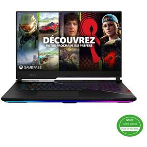 PC Portable Gaming Asus ROG SCAR17-G733ZX-KH004W 17.3" Intel Core i9 32 Go RAM 1 To SSD Nvidia RTX 3080Ti Noir + 1 mois d’abonnement Xbox Game Pass inclus à l’achat de l’appareil Noir - Publicité