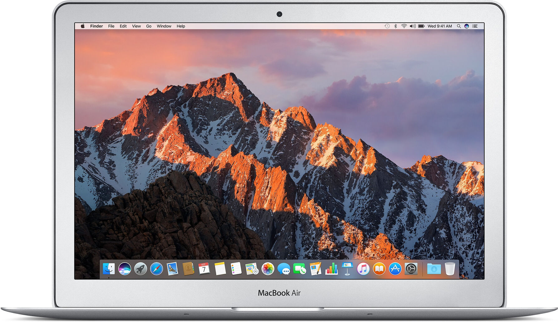 Apple MacBook Air Core i7 (2017) 13.3', 3.2 GHz 128 Go 8 Go Intel HD Graphics 6000, Argent - QWERTY Portugais - Reconditionné