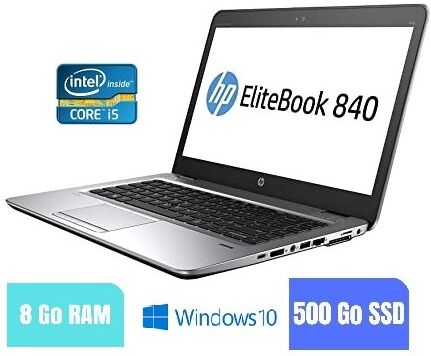 HP Elitebook 840 G1 Core i5 sous Windows 10 - SSD 500 Go - 8 Go RAM