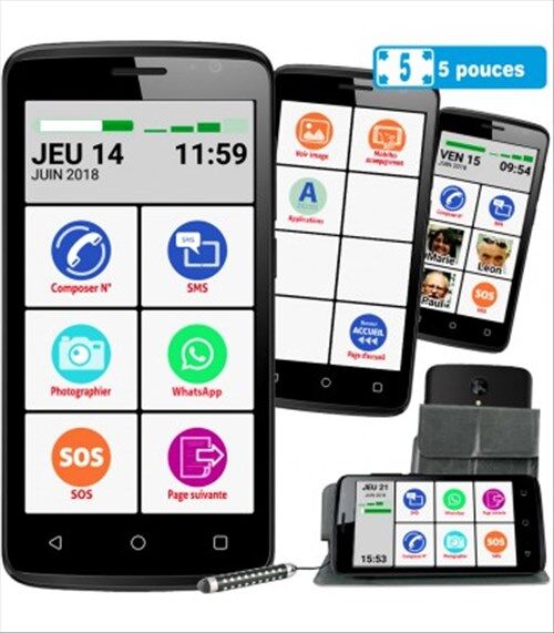 Careserve Smartphone Mobiho Essentiel - Smart initial 5 pouces