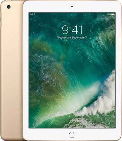 Refurbished: Apple iPad 5th Gen (A1822) 9.7� 128GB - Gold, WiFi B