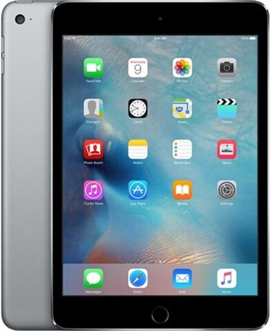 Refurbished: Apple iPad Mini 4th Gen (A1538) 7.9� 128GB - Space Grey, WiFi B