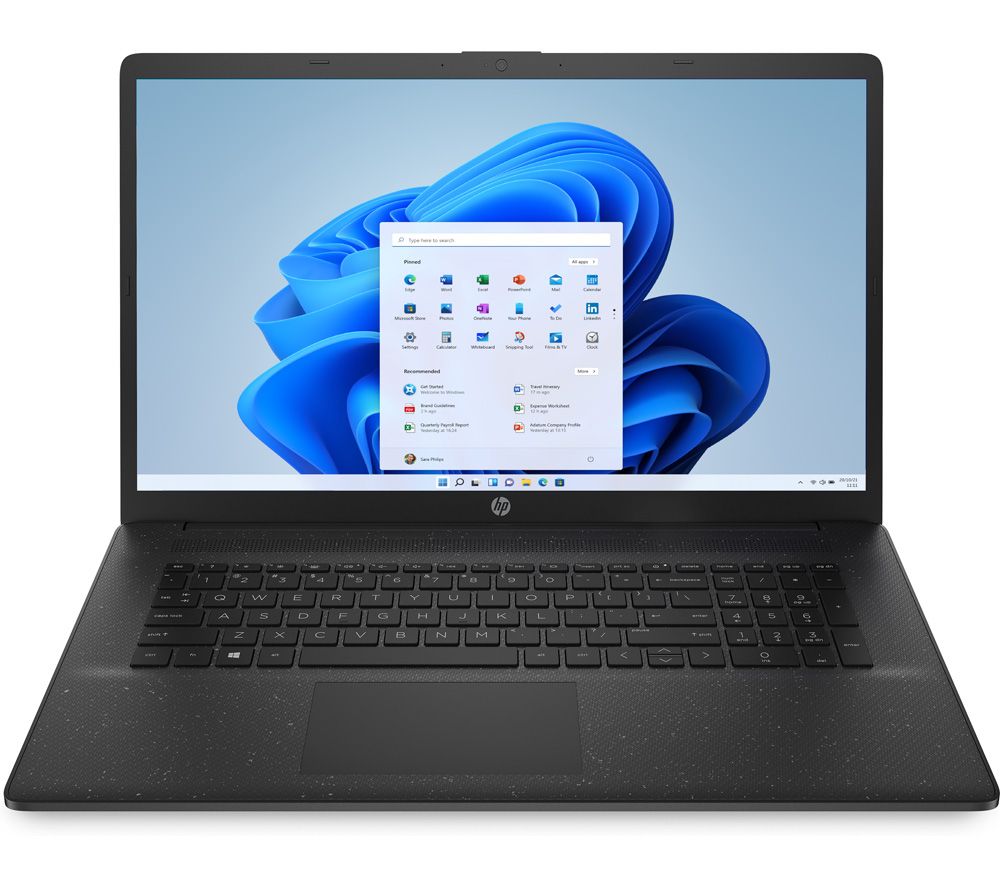 HP 17-cn0524na 17.3" Laptop - Intel Core i3, 512 GB SSD, Black, Black