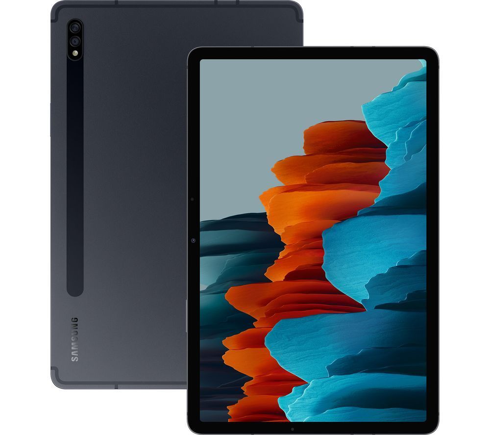 SAMSUNG Galaxy Tab S7 11" 4G Tablet - 128 GB, Mystic Black, Black