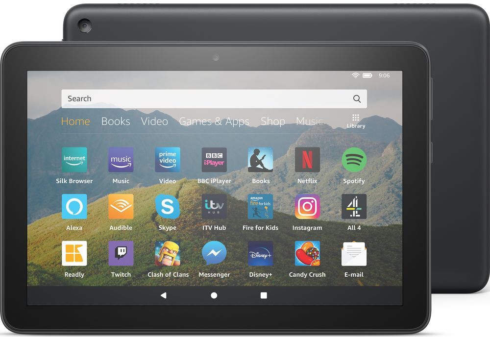 AMAZON Fire HD 8 Tablet (2020) - 64 GB, Black, Black