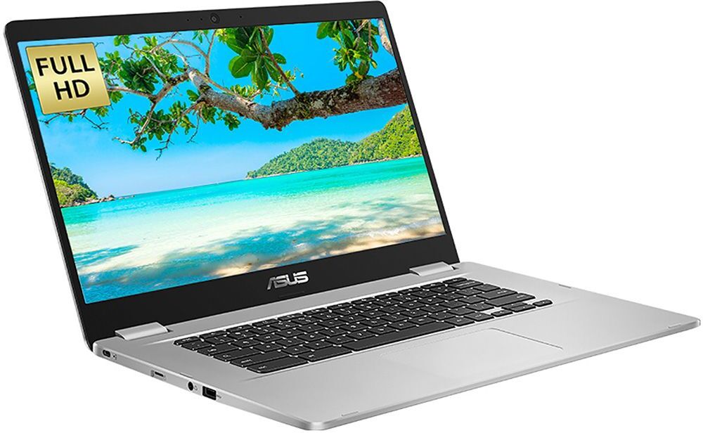 Asus C523 15.6" Chromebook - Intel Celeron, 64 GB eMMC, Silver, Silver